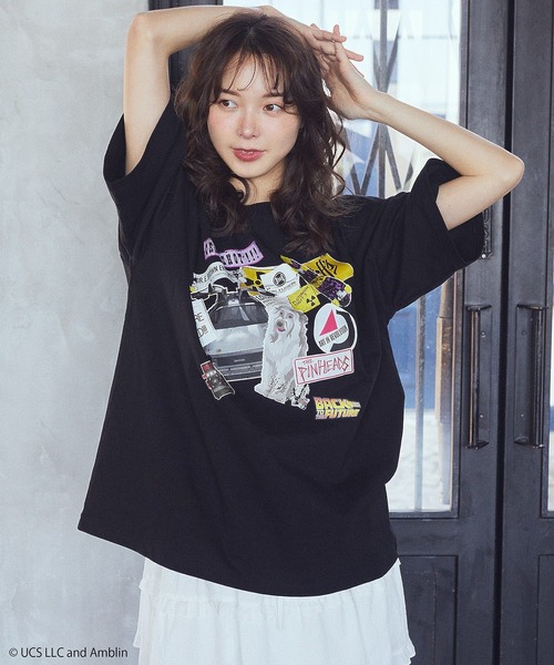 earth music&ecology(アースミュージックアンドエコロジー)の「Back to the Future/earth bigT(Tシャツ/カットソー・レディース・A/B・FREE)」の2枚目の写真