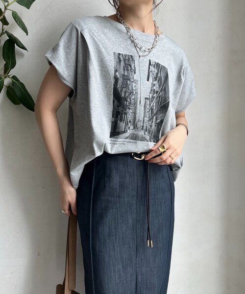 WEB限定】バックジップフォトプリントTEE（Tシャツ/カットソー