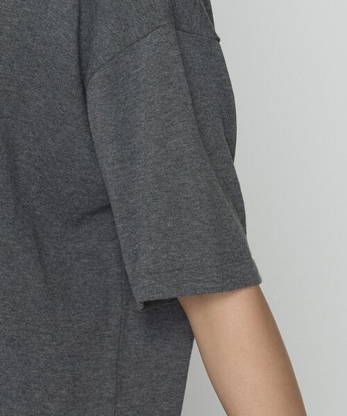 COMME CA（コムサ）の「14G強撚天竺編 ニットワンピース（ワンピース・レディース・ブルー/グレー・FREE）」の12枚目の写真