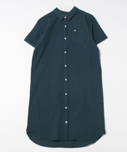 Arnold Palmer（アーノルドパーマー）の「ギンガムチェック シャツワンピース（シャツワンピース・レディース・グリーン/ブラック/ネイビー・S/M/L）」の19枚目の写真