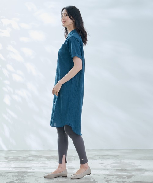 Arnold Palmer（アーノルドパーマー）の「ギンガムチェック シャツワンピース（シャツワンピース・レディース・グリーン/ブラック/ネイビー・S/M/L）」の7枚目の写真