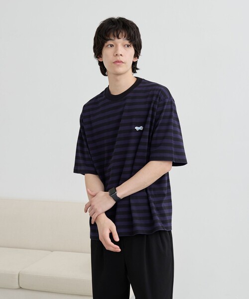 PENNEYS(ぺニーズ)の「Penneys(ぺニーズ)別注ワンポイントボーダーTシャツ(Tシャツ/カットソー・メンズ・ネイビー/ベージュ/ホワイト・L/XL/M/S)」の22枚目の写真