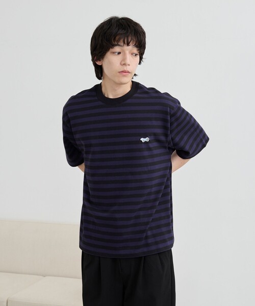 PENNEYS(ぺニーズ)の「Penneys(ぺニーズ)別注ワンポイントボーダーTシャツ(Tシャツ/カットソー・メンズ・ネイビー/ベージュ/ホワイト・L/XL/M/S)」の20枚目の写真