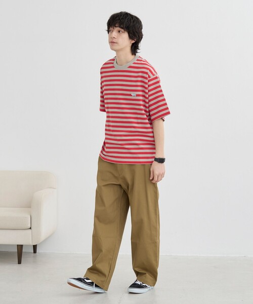 PENNEYS(ぺニーズ)の「Penneys(ぺニーズ)別注ワンポイントボーダーTシャツ(Tシャツ/カットソー・メンズ・ネイビー/ベージュ/ホワイト・L/XL/M/S)」の18枚目の写真