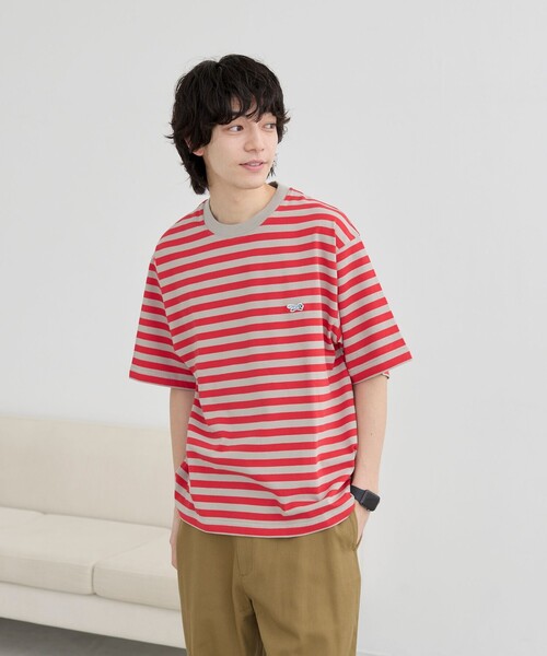 PENNEYS(ぺニーズ)の「Penneys(ぺニーズ)別注ワンポイントボーダーTシャツ(Tシャツ/カットソー・メンズ・ネイビー/ベージュ/ホワイト・L/XL/M/S)」の15枚目の写真