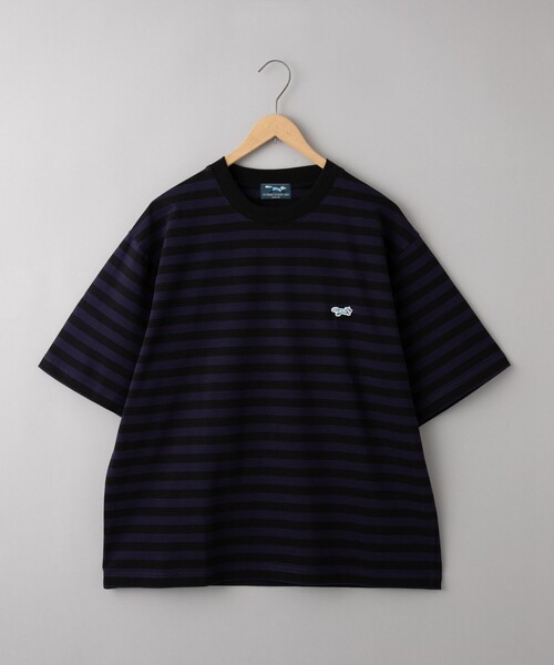 PENNEYS(ぺニーズ)の「Penneys(ぺニーズ)別注ワンポイントボーダーTシャツ(Tシャツ/カットソー・メンズ・ネイビー/ベージュ/ホワイト・L/XL/M/S)」の9枚目の写真
