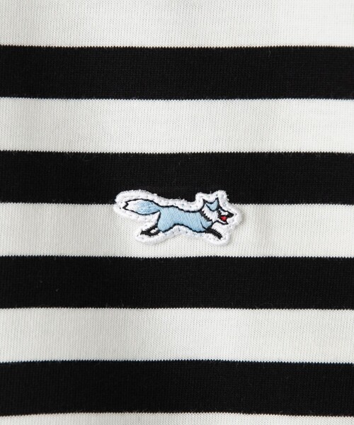 PENNEYS(ぺニーズ)の「Penneys(ぺニーズ)別注ワンポイントボーダーTシャツ(Tシャツ/カットソー・メンズ・ネイビー/ベージュ/ホワイト・L/XL/M/S)」の4枚目の写真