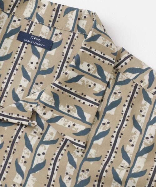 ITEMS URBANRESEARCH(アイテムズ アーバンリサーチ)の「リーフプリントオープンカラー半袖シャツ(シャツ/ブラウス・メンズ・ブラウン/ブラック/ベージュ・LARGE/MEDIUM)」の16枚目の写真