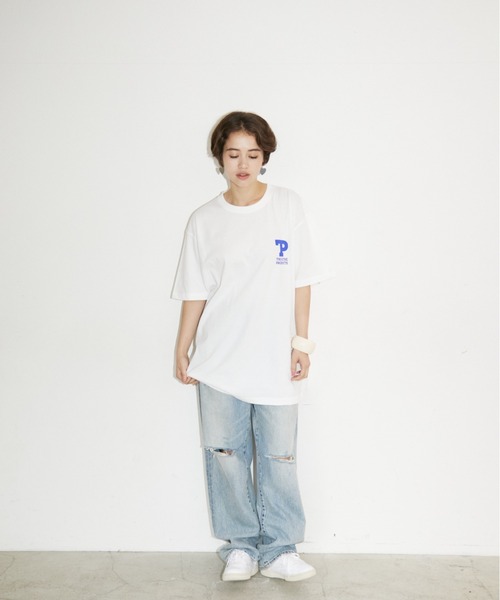 THEATRE PRODUCTS（シアタープロダクツ）の「TPロゴプリントTシャツ（Tシャツ/カットソー・レディース・ホワイト/ブラック・FREE）」の22枚目の写真