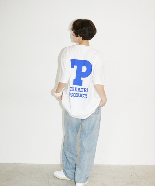 THEATRE PRODUCTS（シアタープロダクツ）の「TPロゴプリントTシャツ（Tシャツ/カットソー・レディース・ホワイト/ブラック・FREE）」の18枚目の写真