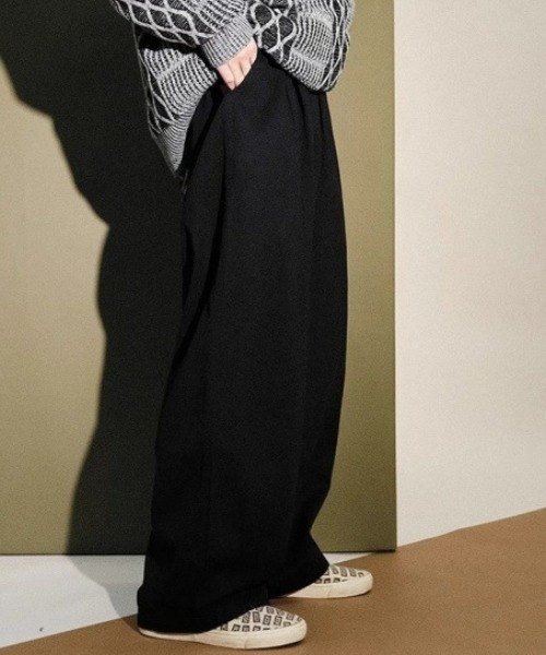 Bling Leads（ブリングリーズ）の「Z)【BLINGLEADS】ABM21301 DENIM WIDE PANT（デニムパンツ・メンズ・ブラック・FREE）」の5枚目の写真