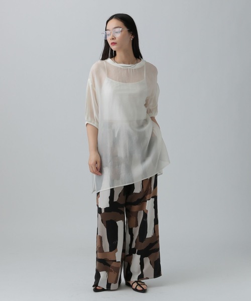 LEPSIM（レプシィム）の「シアーリブチュニックワンピース　452355（チュニック・レディース・アイボリー/ブラック/ブラウン・FREE）」の22枚目の写真