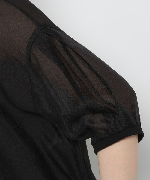 LEPSIM（レプシィム）の「シアーリブチュニックワンピース　452355（チュニック・レディース・アイボリー/ブラック/ブラウン・FREE）」の8枚目の写真