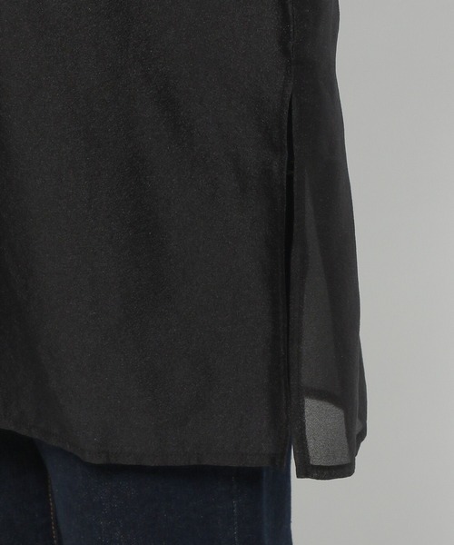 LEPSIM（レプシィム）の「シアーリブチュニックワンピース　452355（チュニック・レディース・アイボリー/ブラック/ブラウン・FREE）」の7枚目の写真