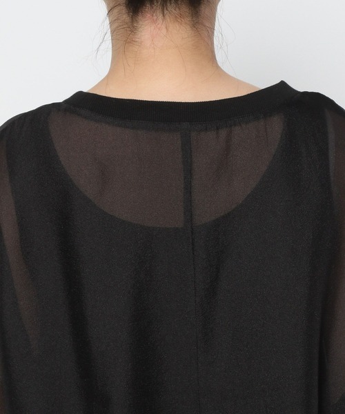 LEPSIM（レプシィム）の「シアーリブチュニックワンピース　452355（チュニック・レディース・アイボリー/ブラック/ブラウン・FREE）」の6枚目の写真