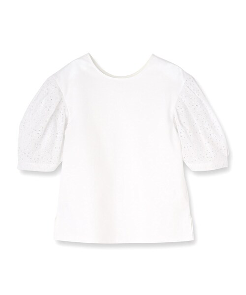 DRESSTERIOR / ドレステリア 【接触冷感/UVカット】レーススリーブカットソー セール】【接触冷感/UVカット】レーススリーブカットソー（T
