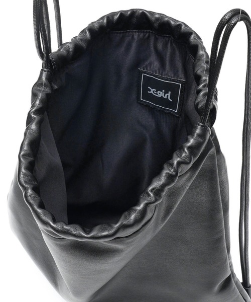 【X-girl /エックスガール】 FAUX LEATHER BACKPACK X-girl（エックスガール）の「FAUX LEATHER BACKPACK（バック
