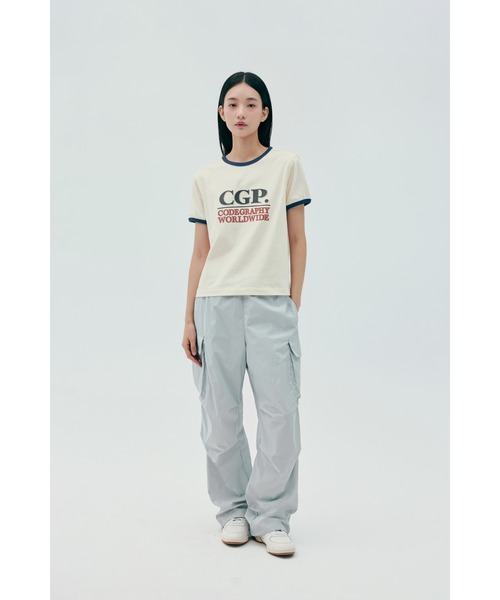 codegraphy（コードグラフィー）の「Cool nylon cargo parachute pants CBEUUWP003（デニムパンツ・メンズ・グレー/ライトピンク/カーキ/ブラック/チャコール/ブラウン・MEDIUM/SMALL/LARGE）」の3枚目の写真