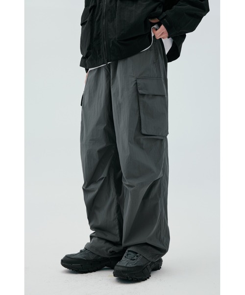 Cool nylon cargo parachute pants CBEUUWP003（デニムパンツ