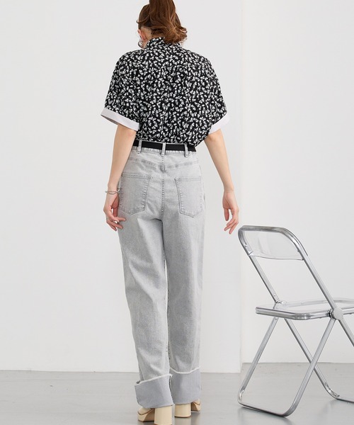 NICOLE CLUB(ニコル クラブ)の「フロントリボンブラウス(シャツ/ブラウス・レディース・ブラック/ベージュ/グリーン・MEDIUM)」の16枚目の写真
