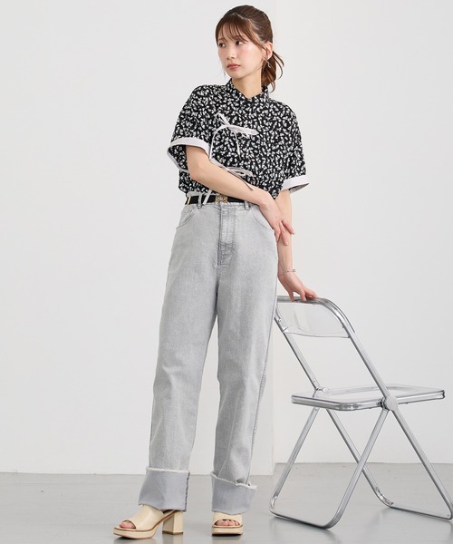 NICOLE CLUB(ニコル クラブ)の「フロントリボンブラウス(シャツ/ブラウス・レディース・ブラック/ベージュ/グリーン・MEDIUM)」の19枚目の写真