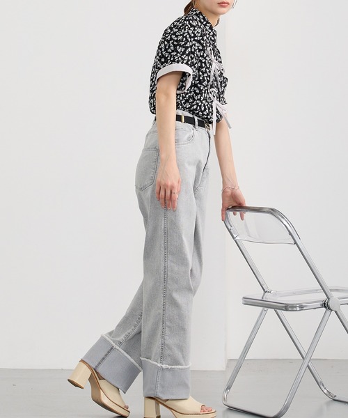 NICOLE CLUB(ニコル クラブ)の「フロントリボンブラウス(シャツ/ブラウス・レディース・ブラック/ベージュ/グリーン・MEDIUM)」の21枚目の写真