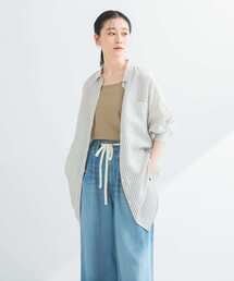 URBAN RESEARCH | new basic　レーヨンシルクストライプオーバーシャツ(シャツ/ブラウス)