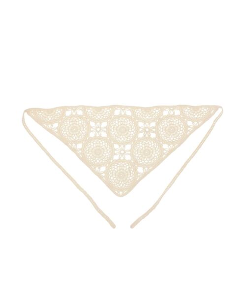 jouetie（ジュエティ）の「クロシェニットバブーシュカ（その他ヘアアクセサリー・レディース・アイボリー/ブラック・FREE）」の13枚目の写真