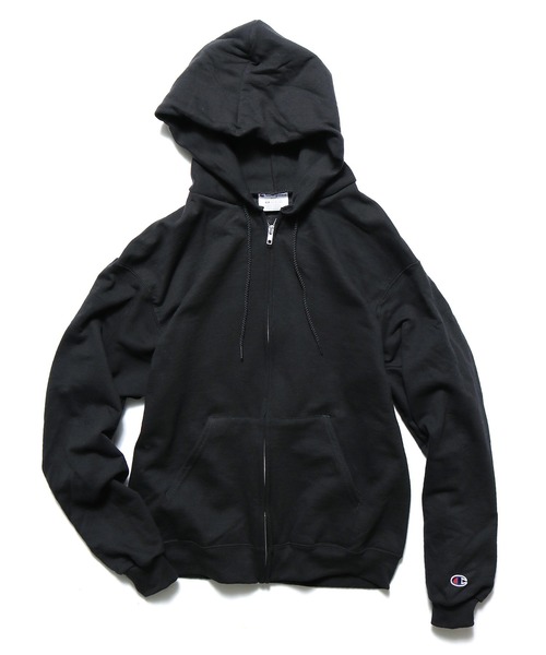 パーカー 「champion」 チャンピオン ライト裏起毛 ジップパーカー フーディー ワンポイント オーバーサイズ レディース メンズ △【champion】 チャンピオン ライト裏起毛 ジップパーカー