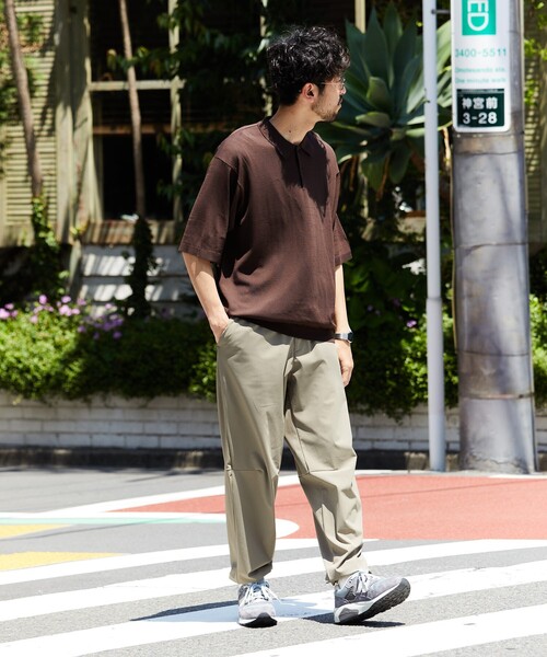 FREAK'S STORE（フリークスストア）の「SUPER ICE KNIT POLO SHIRT/スーパーアイス ショートスリーブ ポロネック ニット（ポロシャツ・メンズ・チャコール/ブラウン/ブラック/ブルー・LARGE/MEDIUM）」の15枚目の写真