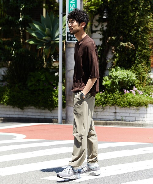 FREAK'S STORE（フリークスストア）の「SUPER ICE KNIT POLO SHIRT/スーパーアイス ショートスリーブ ポロネック ニット（ポロシャツ・メンズ・チャコール/ブラウン/ブラック/ブルー・LARGE/MEDIUM）」の18枚目の写真