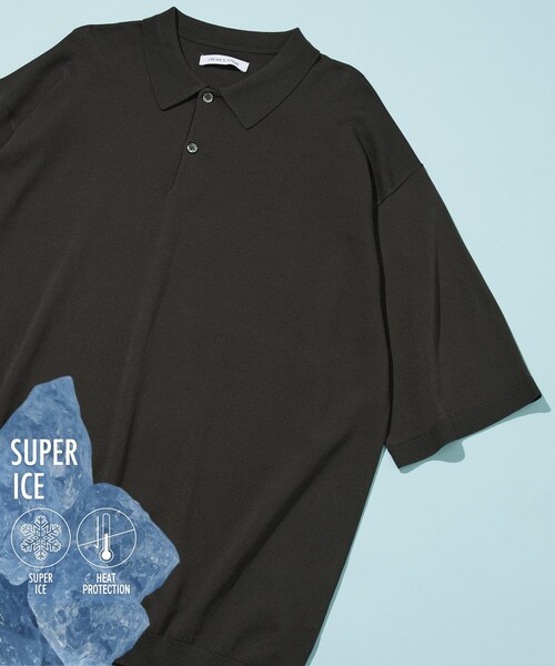 美品 THE RERACS 24SS ラグランニット ショートスリーブポロシャツ Penguin by Munsingwear スタイル2863 60'S ラグランスリーブ