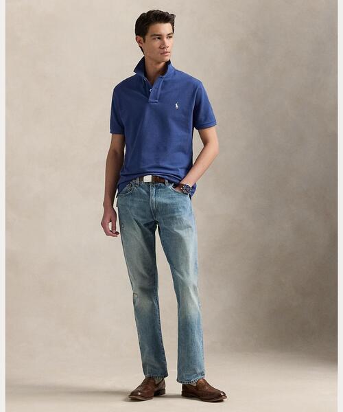 POLO RALPH LAUREN（ポロ ラルフ ローレン）の「カスタム スリム フィット メッシュ ポロシャツ（ポロシャツ・メンズ・ブルー・L/M/S/XS/XL/XXL）」の3枚目の写真