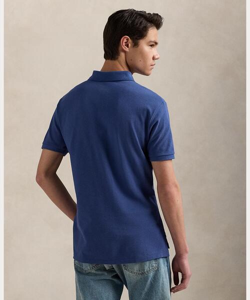 POLO RALPH LAUREN（ポロ ラルフ ローレン）の「カスタム スリム フィット メッシュ ポロシャツ（ポロシャツ・メンズ・ブルー・L/M/S/XS/XL/XXL）」の4枚目の写真