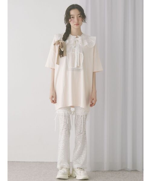 merry jenny（メリージェニー）の「ぬいぐるみたちのdream Tee（Tシャツ/カットソー・レディース・ピンク/オフホワイト・FREE）」の17枚目の写真