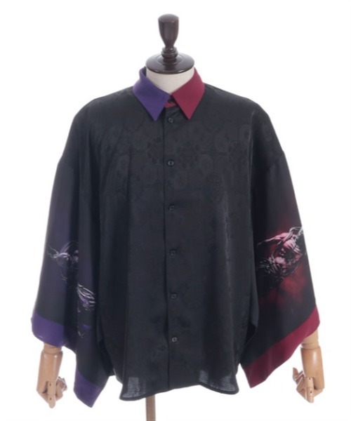 セール】金剛力士プリント和袖シャツ（シャツ/ブラウス）｜REZEN