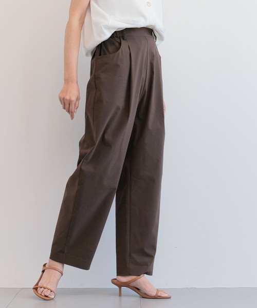 BARNYARDSTORM（バンヤードストーム）の「BARNYARDSTORM / リネンストレッチテーパードパンツ＜セットアップ対応＞【WEB限定サイズL】（その他パンツ・レディース・ブラック/ブラウン・S/M/L）」の9枚目の写真