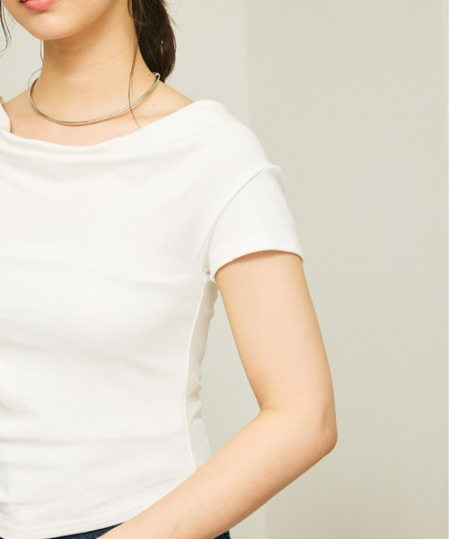Olu.（オルドット）の「3wayドレープカットソー（Tシャツ/カットソー・レディース・スモークピンク/ミント/ホワイト・FREE）」の12枚目の写真