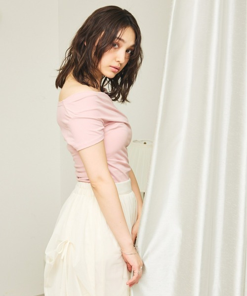 Olu.（オルドット）の「3wayドレープカットソー（Tシャツ/カットソー・レディース・スモークピンク/ミント/ホワイト・FREE）」の19枚目の写真