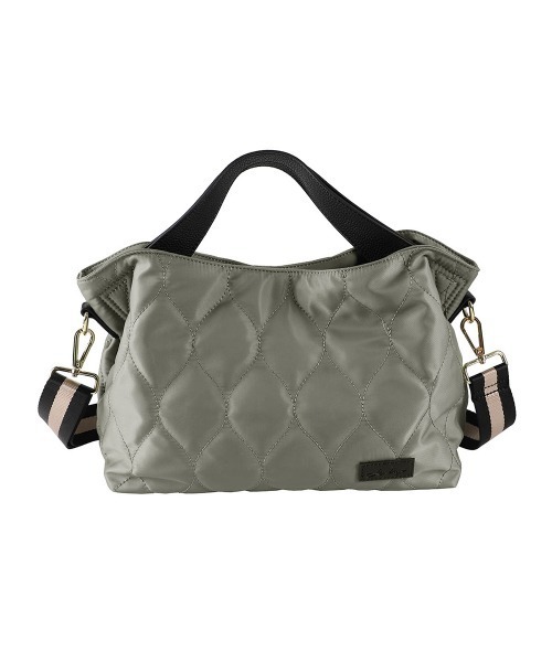 LIZDAYS(リズデイズ)の「LIZDAYS キルティングナイロンショルダーバッグ(ショルダーバッグ・レディース・ブラック/オリーブ×ブラック/ベージュ系その他2/ブラック×カーキ/ブラック系その他/ベージュ系その他/グレイッシュベージュ/イエロー×ブラック/ダークグレー/ブルー系その他/ブルー系その他2・FREE)」の8枚目の写真