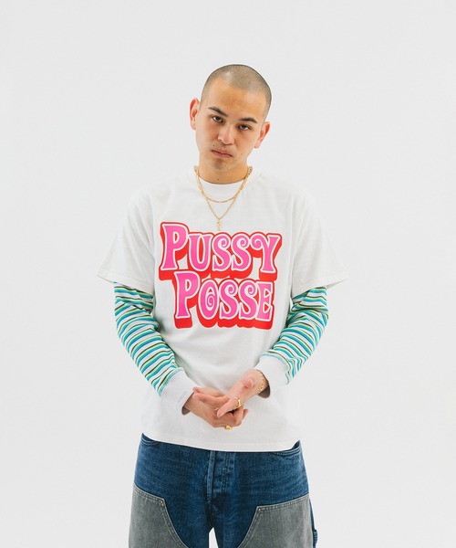 WOKE EDGE（ウォークエッジ）の「Pussy Posse Tee（Tシャツ/カットソー・メンズ・ホワイト・M/L/XL）」の7枚目の写真
