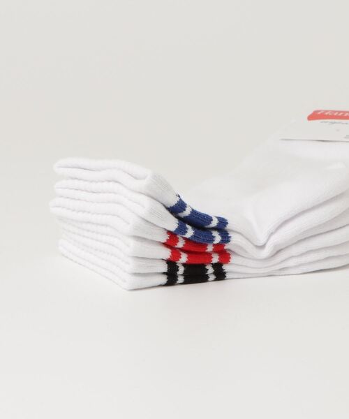 HANES(ヘインズ)の「【Hanes/ヘインズ】メンズ 【3足組】クォーターレングスソックス(ソックス/靴下・メンズ・ブラック/ホワイト・MEDIUM/SMALL)」の3枚目の写真
