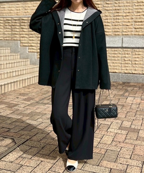 ヘリンボーンフーディ―コート Emma Taylor│STYLEDOOR スタイルドア