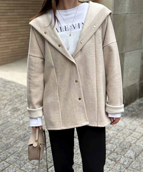 ヘリンボーンフーディ―コート Emma Taylor│STYLEDOOR スタイルドア