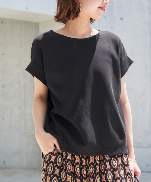 SLOBE IENA(スローブイエナ)の「《WEB限定/追加》ダンボールポンチニュアンスプルオーバー(Tシャツ/カットソー・レディース・ブラック/ホワイト/ブラウン・FREE)」の16枚目の写真