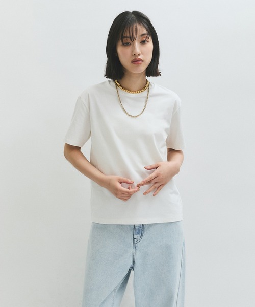 ADAM ET ROPE'(アダムエロペ)の「ROYAL OG Tシャツ(Tシャツ/カットソー・レディース・ホワイト/ブラウン・FREE)」の2枚目の写真