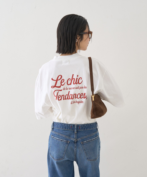 Rouge vif Anna(ルージュヴィフアンナ)の「ピグメントロゴBIG Tシャツ(Tシャツ/カットソー・レディース・クリーム/ホワイト・フリー)」の5枚目の写真