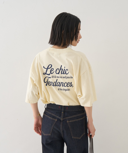 Rouge vif Anna(ルージュヴィフアンナ)の「ピグメントロゴBIG Tシャツ(Tシャツ/カットソー・レディース・クリーム/ホワイト・フリー)」の11枚目の写真