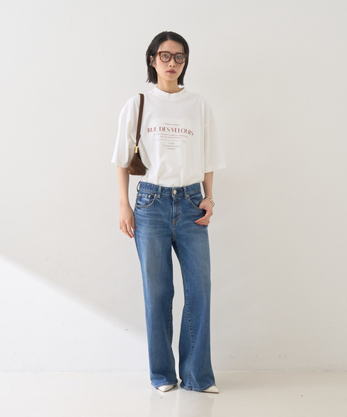 Rouge vif Anna(ルージュヴィフアンナ)の「ピグメントロゴBIG Tシャツ(Tシャツ/カットソー・レディース・クリーム/ホワイト・フリー)」の12枚目の写真