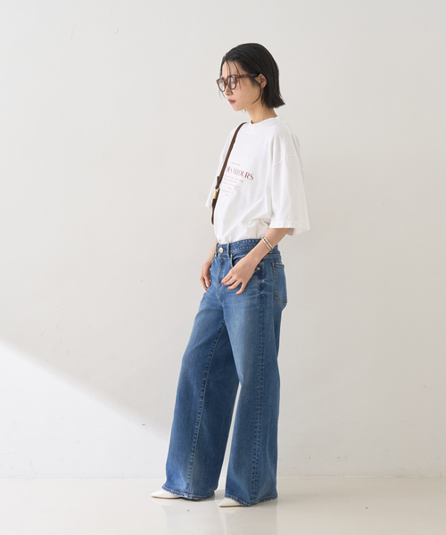 Rouge vif Anna(ルージュヴィフアンナ)の「ピグメントロゴBIG Tシャツ(Tシャツ/カットソー・レディース・クリーム/ホワイト・フリー)」の14枚目の写真